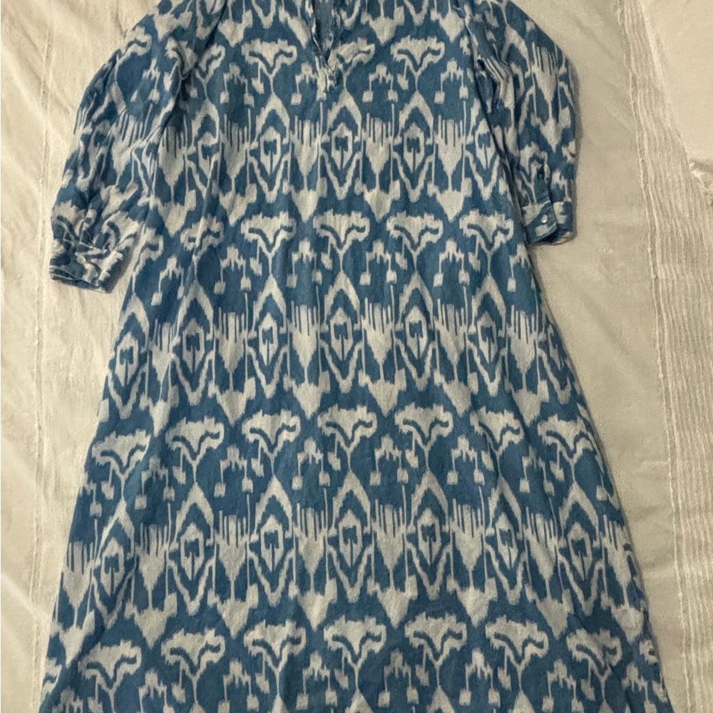 Livro Classic Kurta Blue Ikat Size Xl View 2